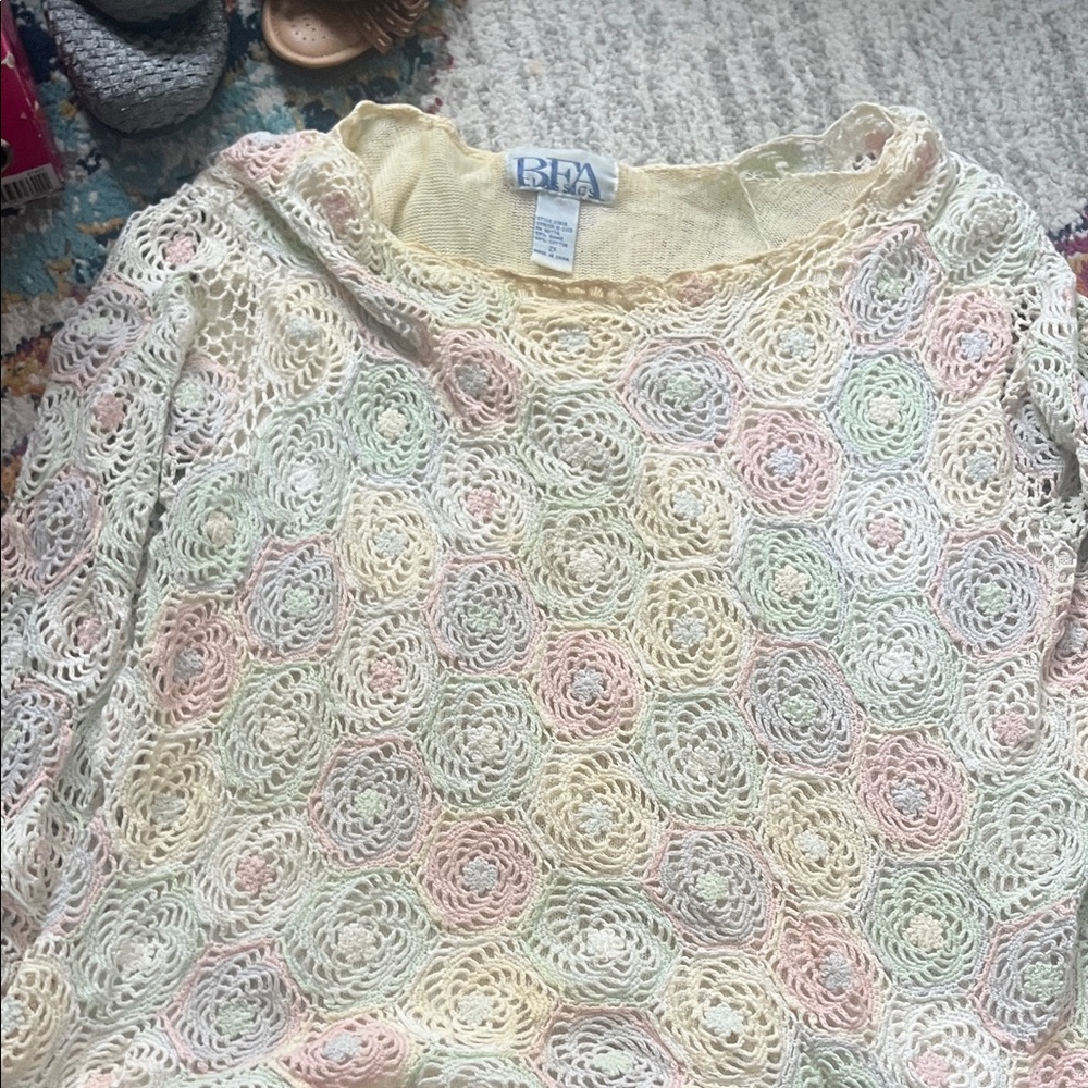 Classic Multicolor Lace Blouse